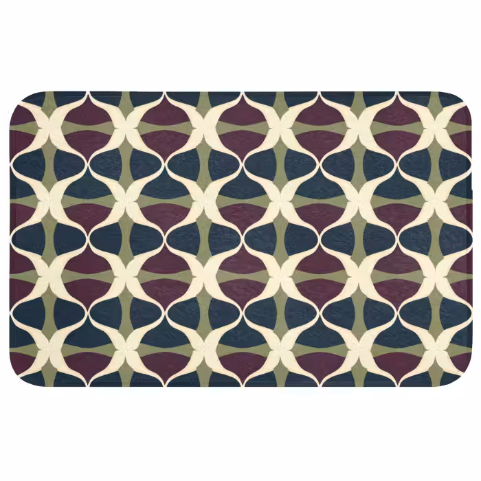Badmat - Abstract - Retro - Kleurrijk