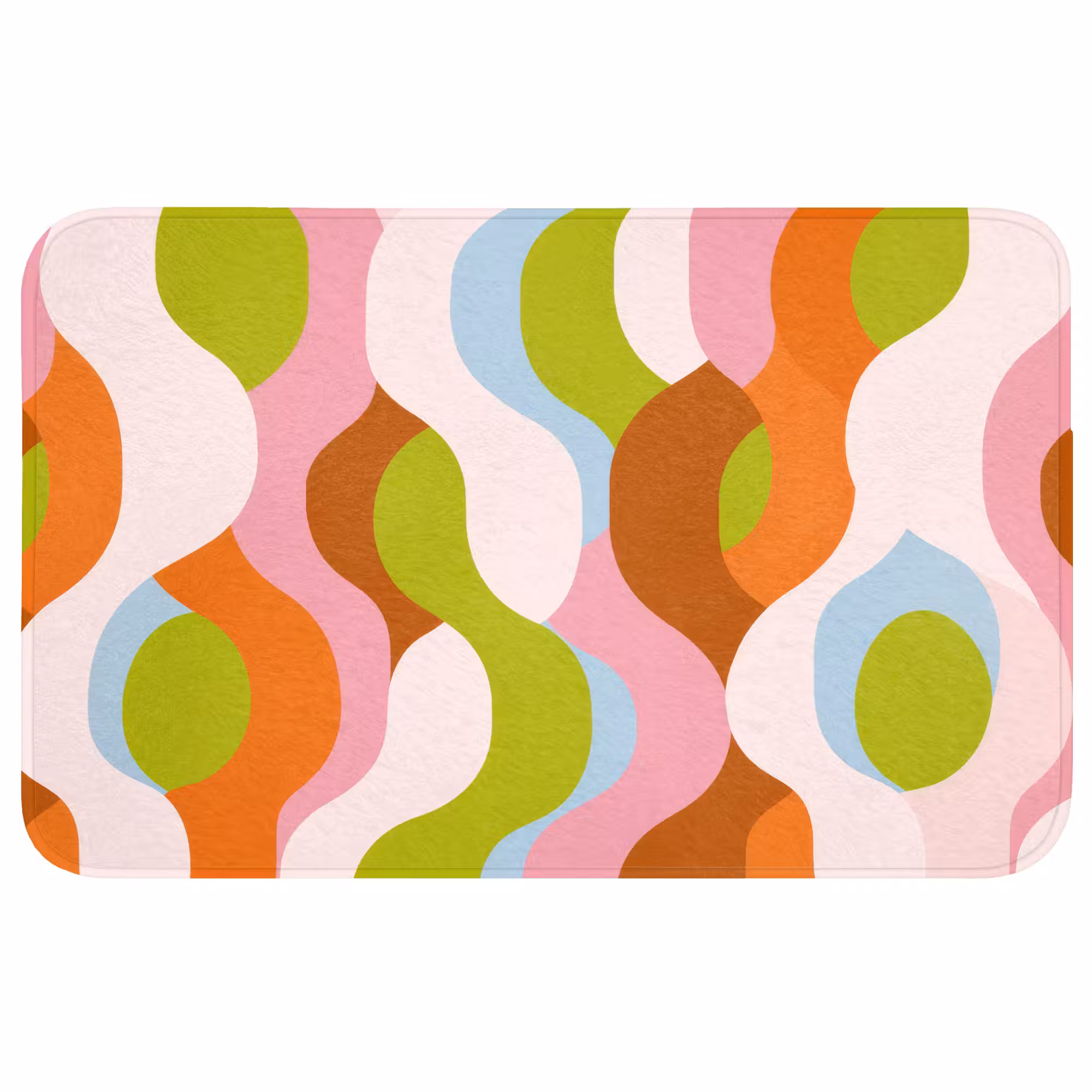 Badmat - Abstract - Vormen - Roze