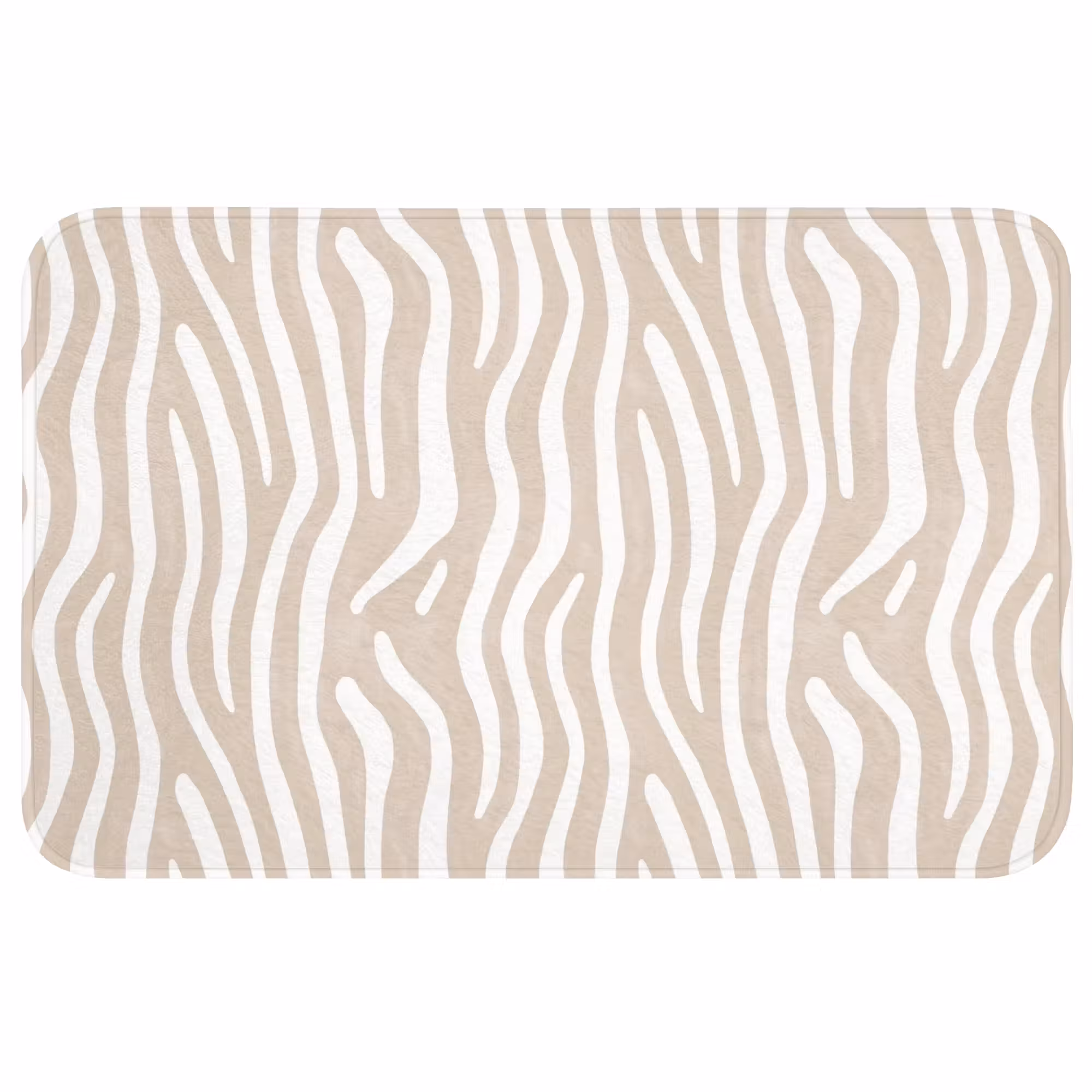 Badmat - Abstract - Zebra - Beige