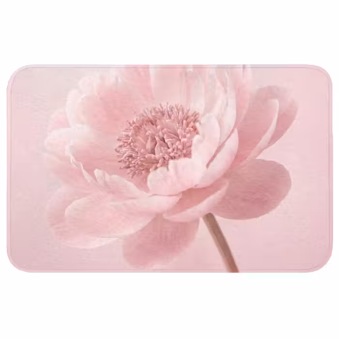 Badmat - Bloem - Pioenroos - Roze