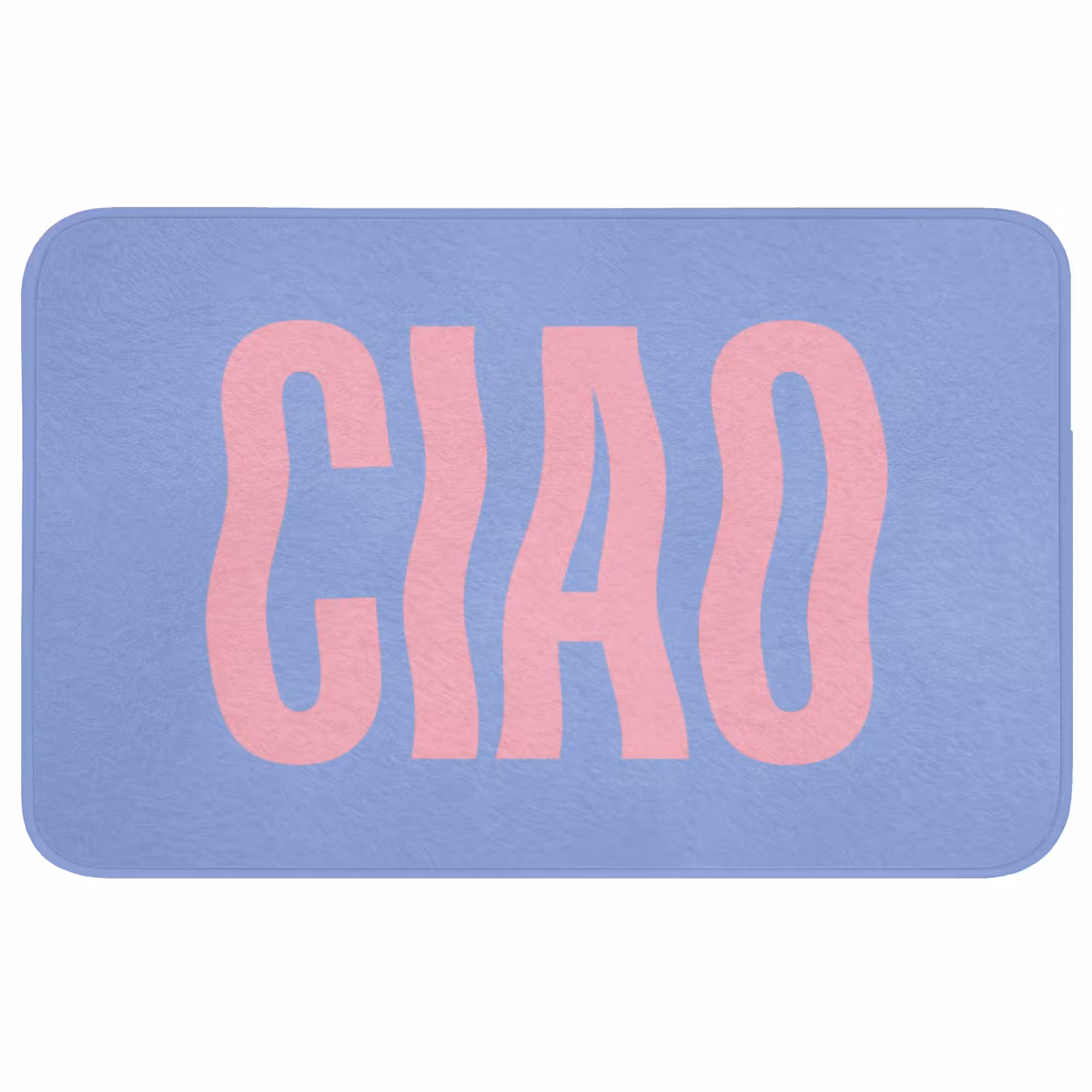 Badmat - Ciao - Roze - Blauw - Golvend