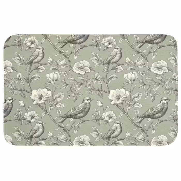 Badmat - Klassiek - Botanisch - Groen