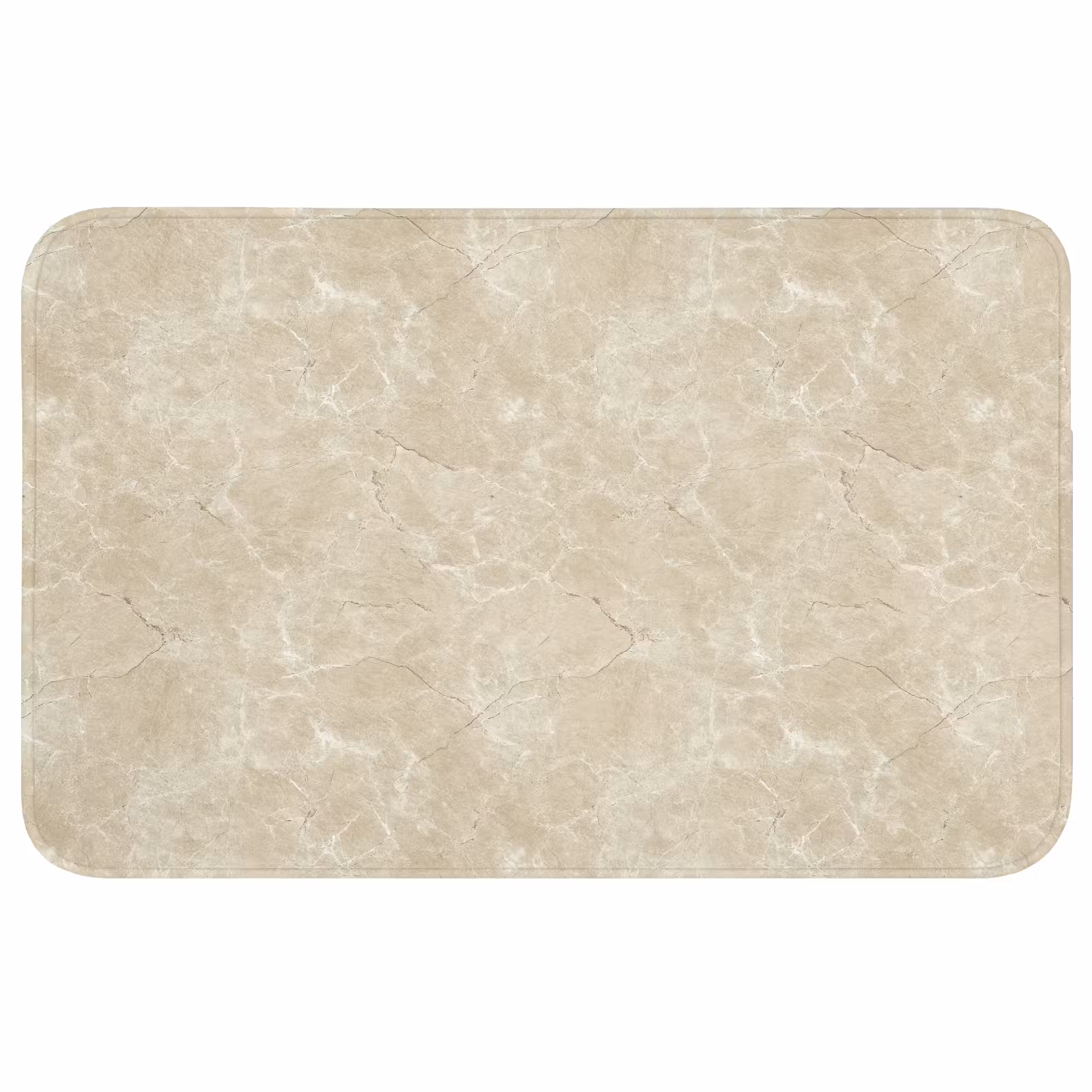 Badmat - Lichtbeige - Marmer - Diffusie adering