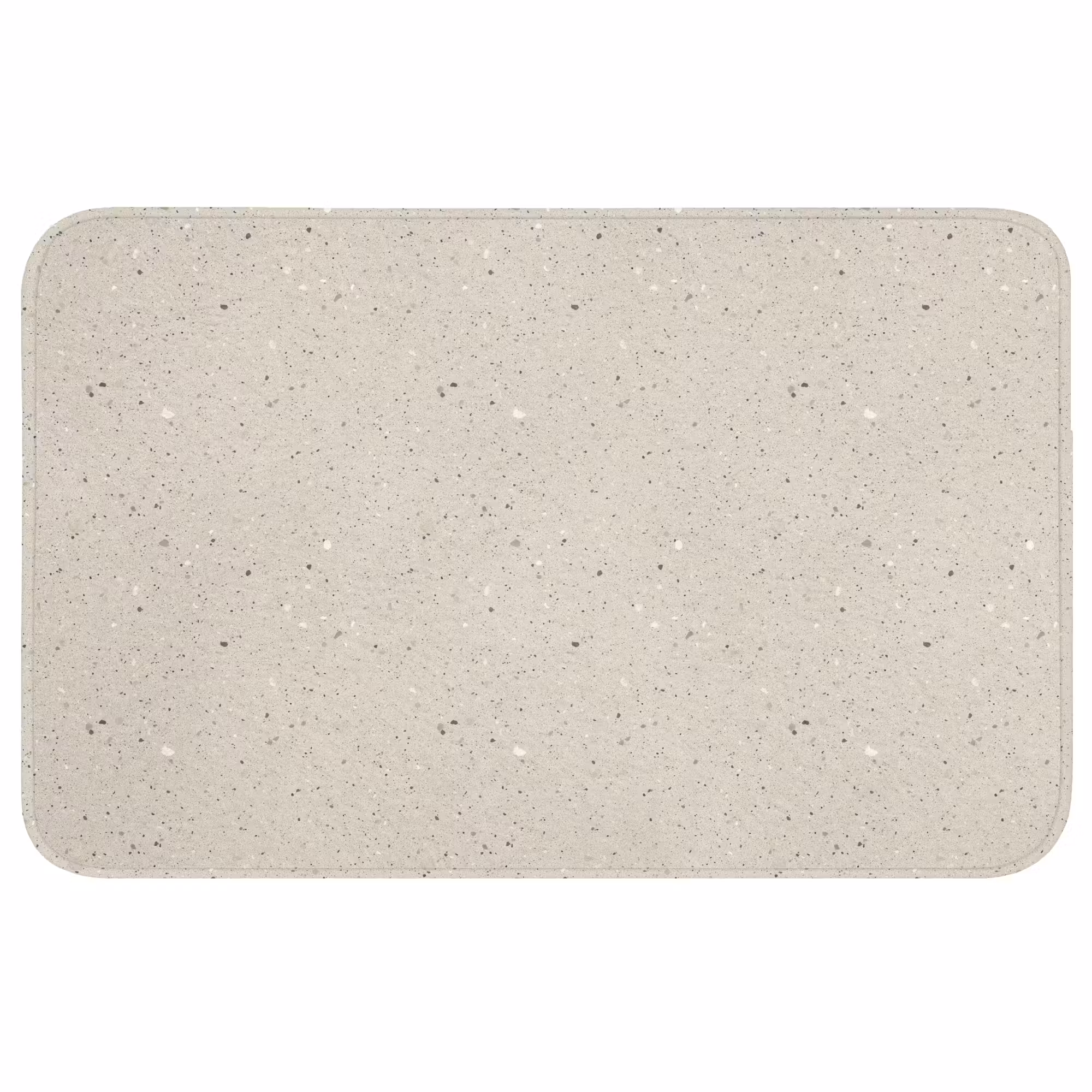 Badmat - Lichtbeige - Terrazzo - Grijs