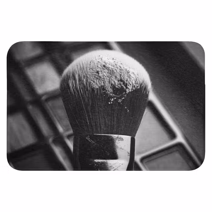 Badmat - Make-up borstel - Vintage - Zwart wit