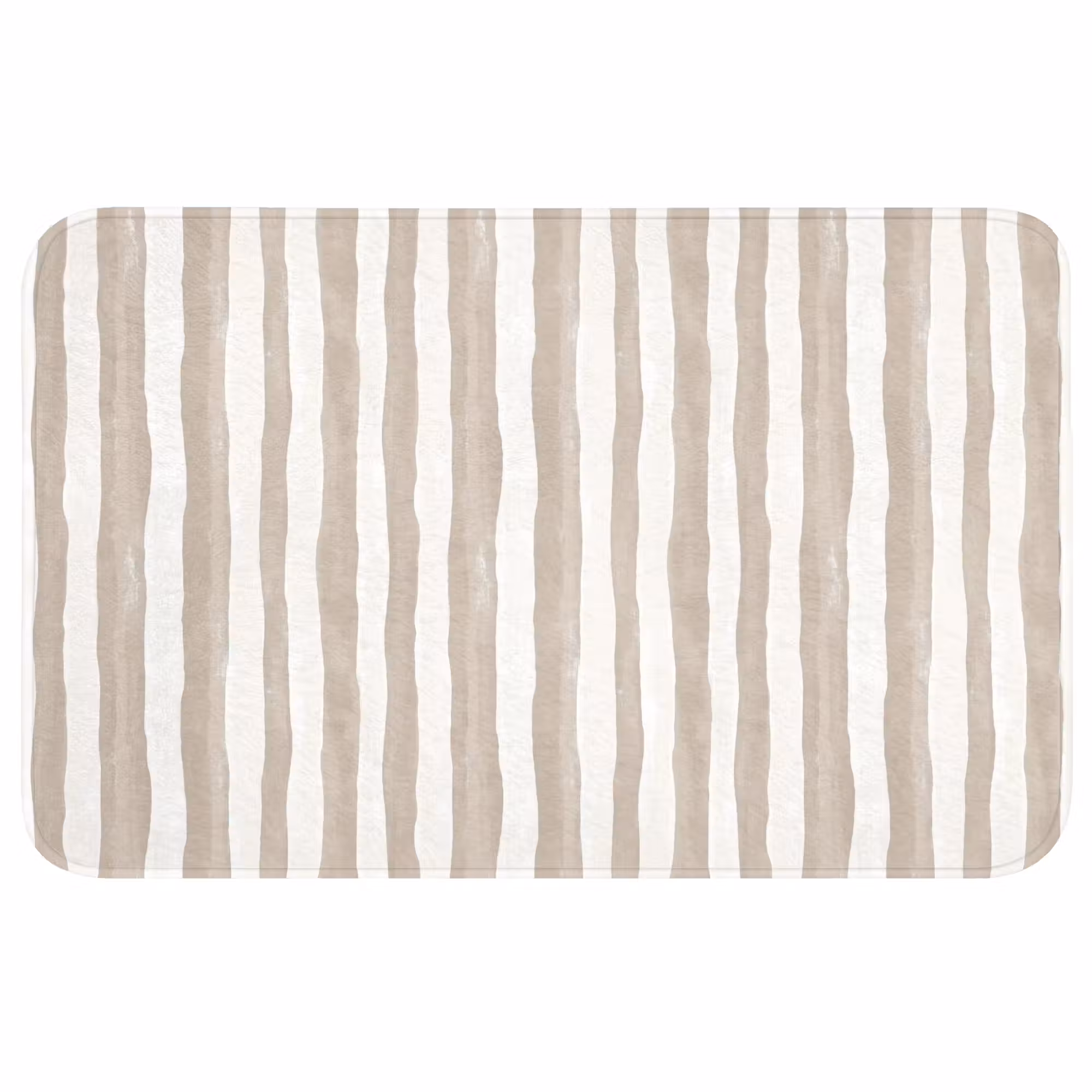 Badmat - Minimalistisch - Strepen - Beige