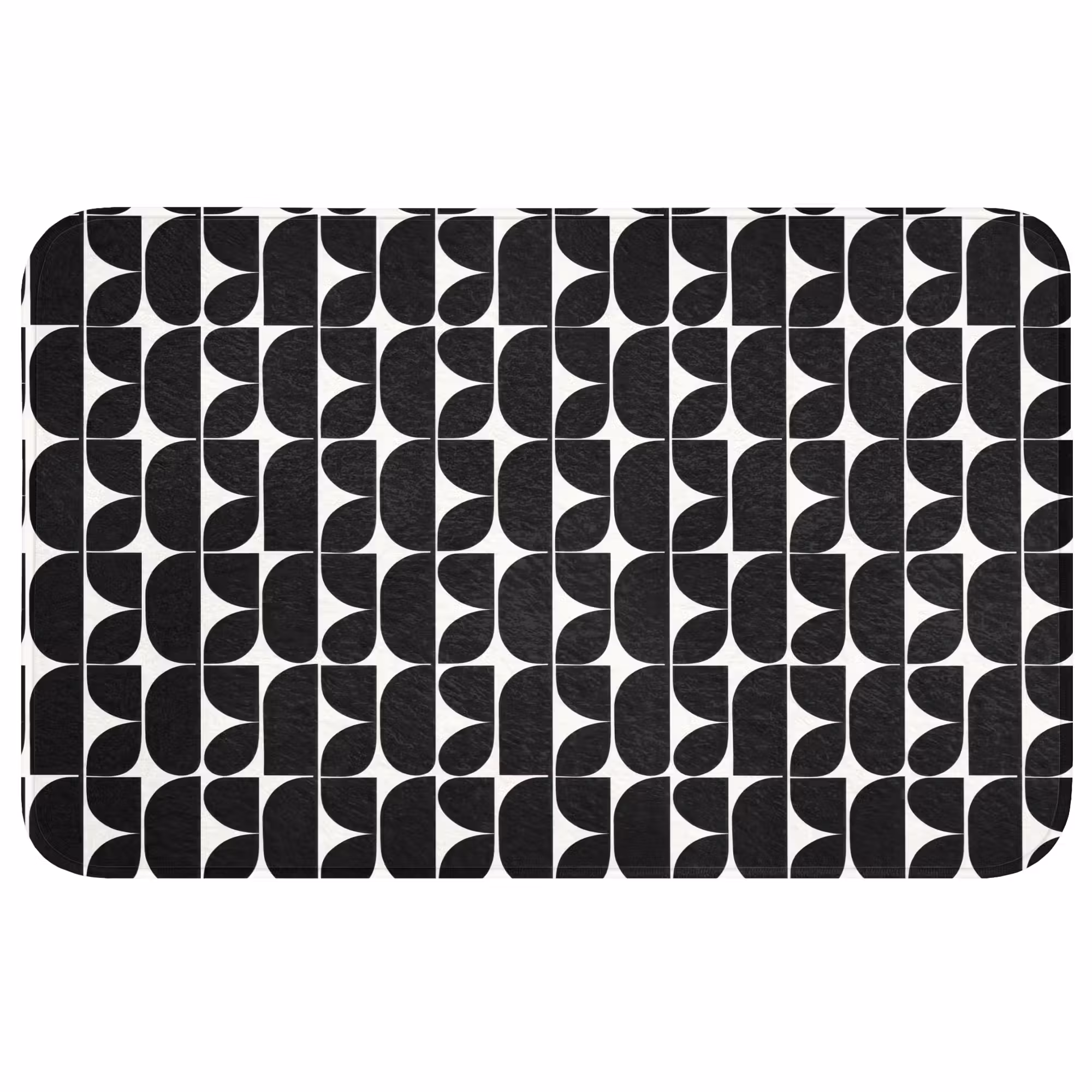 Badmat - Modern - Geometrisch - Zwart