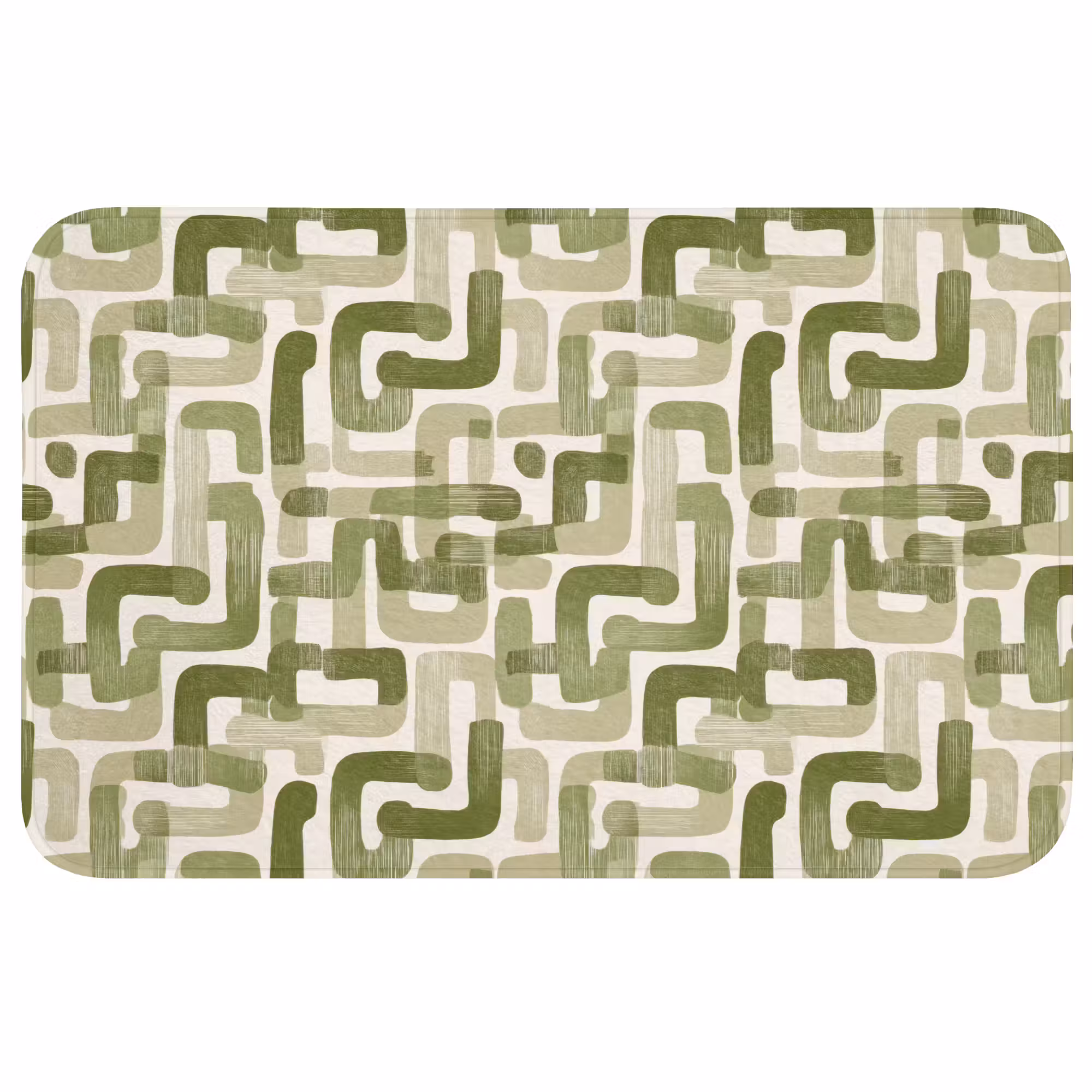 Badmat - Modern - Grafisch - Groen