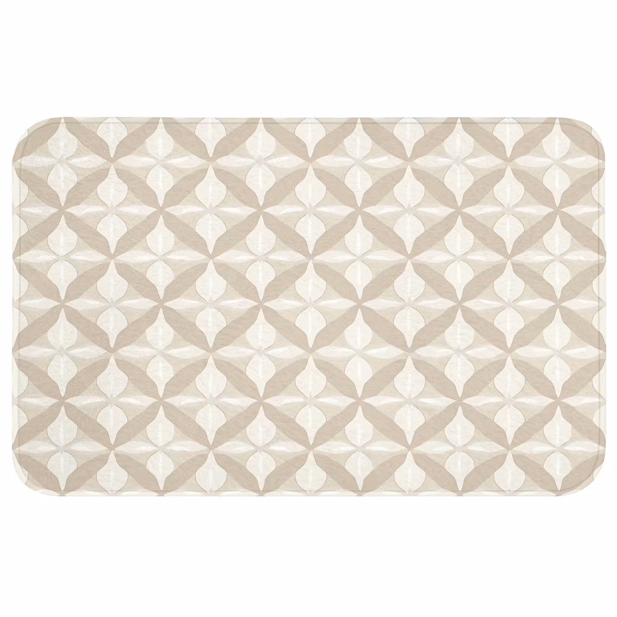 Badmat - Patroon - Klassiek - Beige