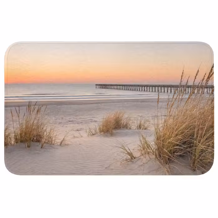 Badmat - Pier - Zonsondergang - Strand