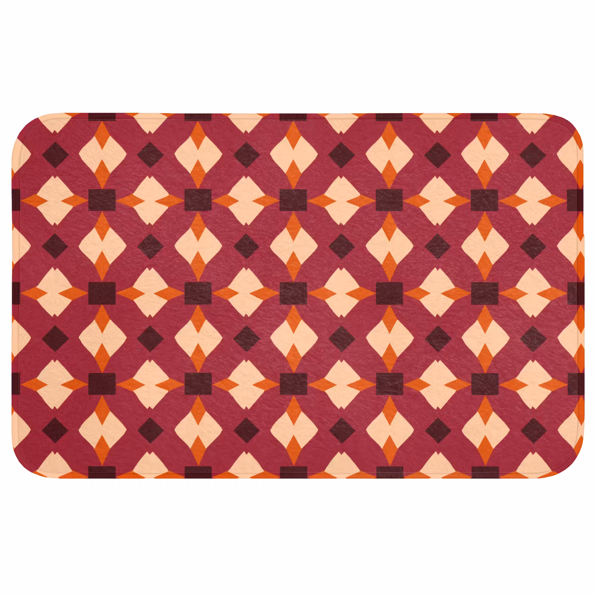 Badmat - Retro - Patroon - Kleurrijk