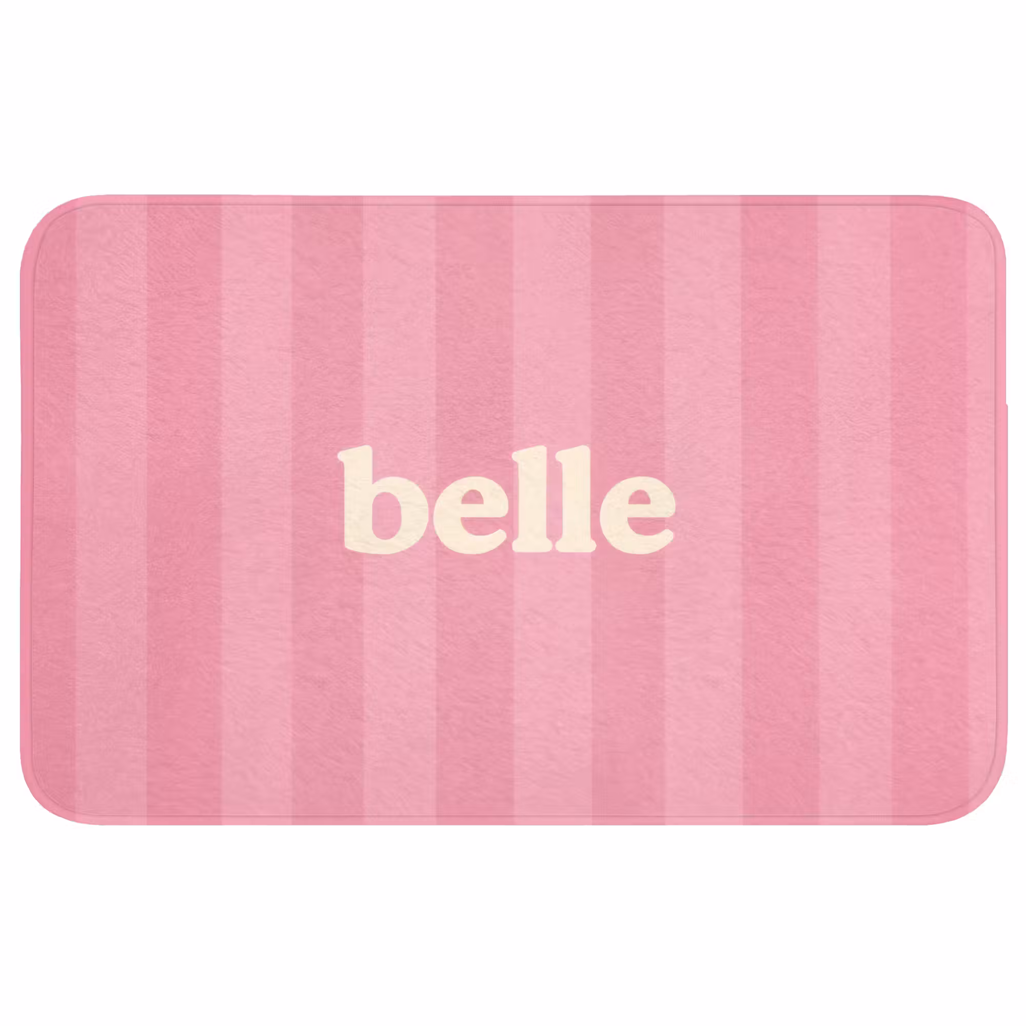 Badmat - Roze - Gestreept - Belle