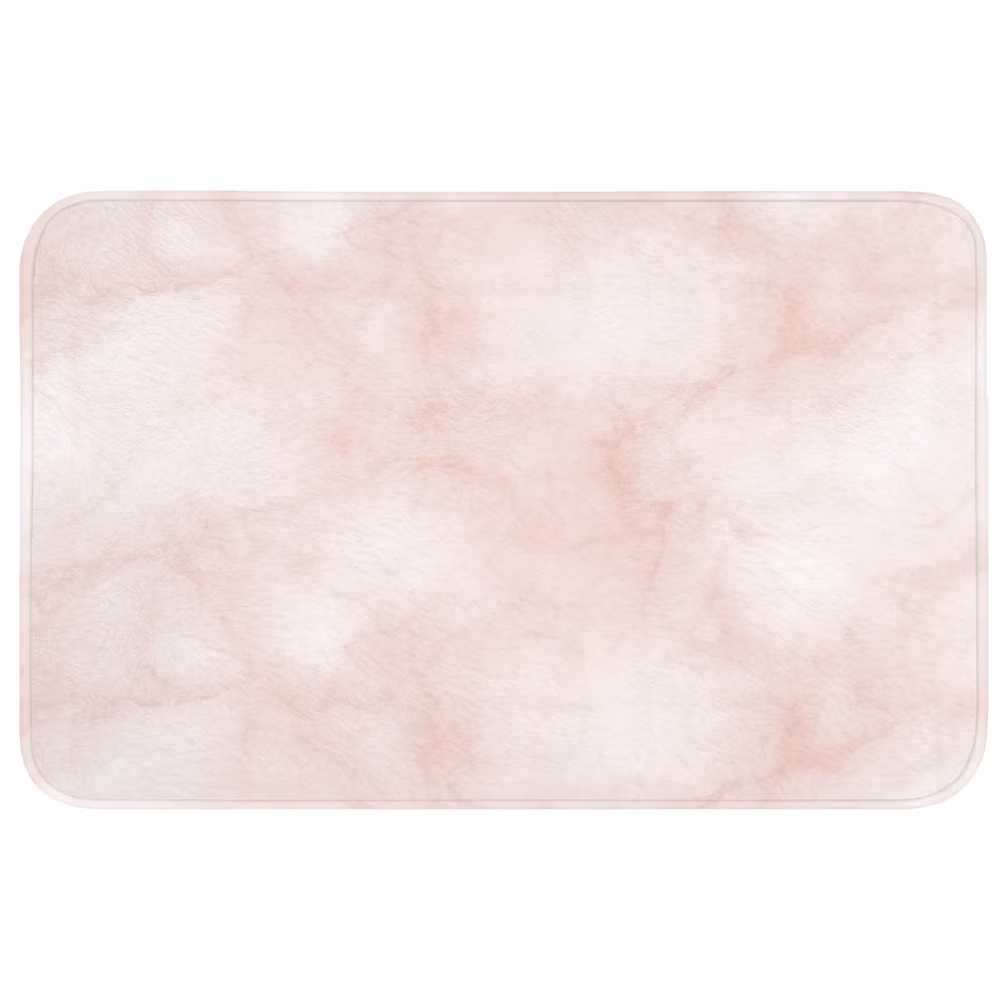 Badmat - Roze - Marmer - Crème