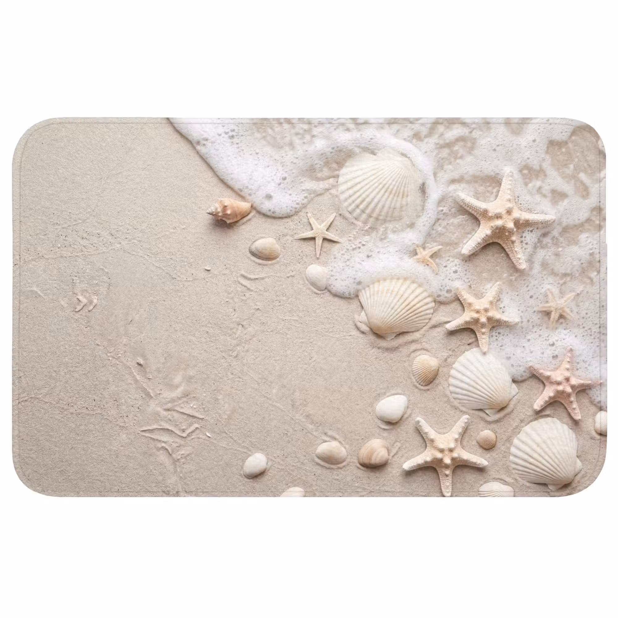 Badmat - Schelpen - Zeesterren - Strand