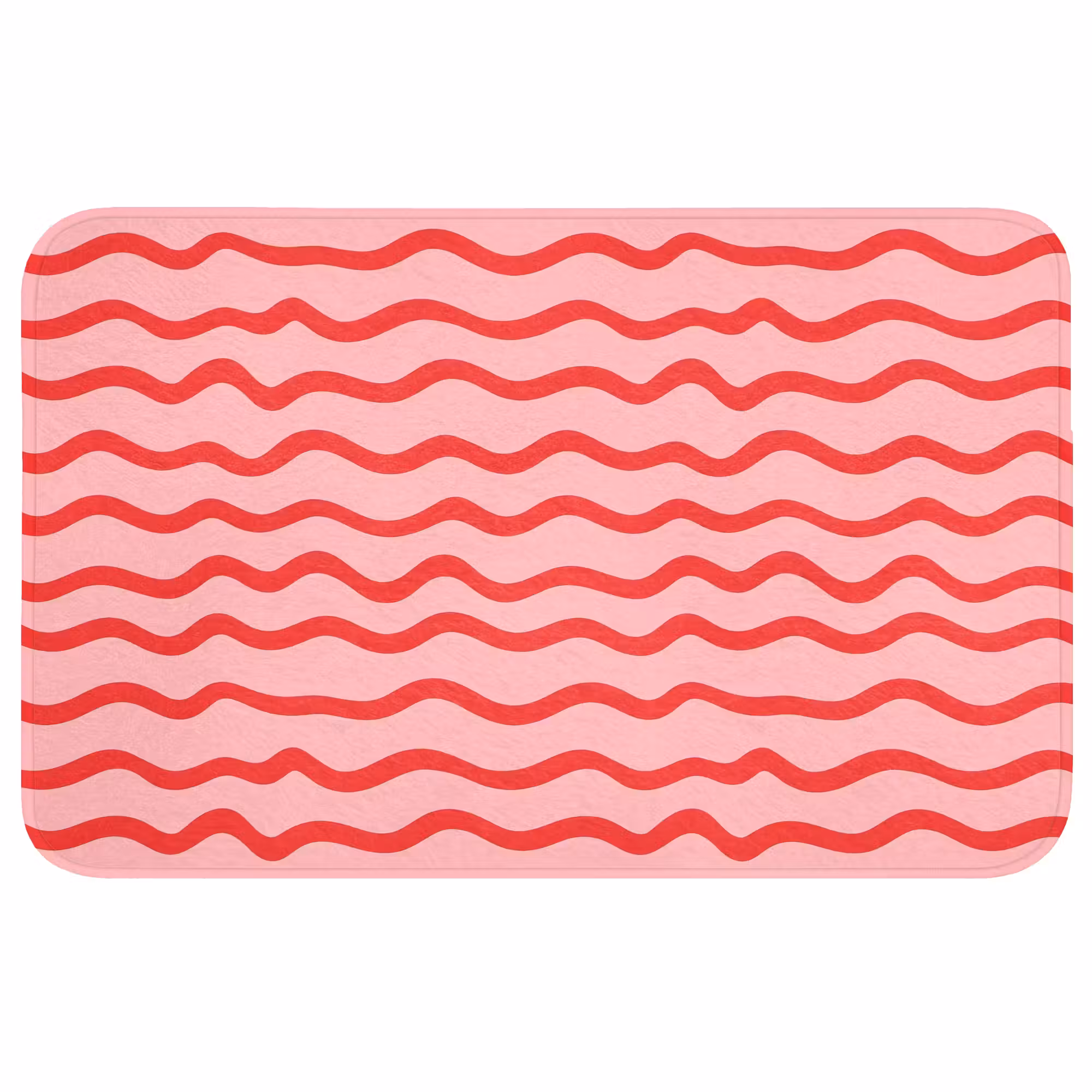 Badmat - Speels - Patroon - Rood