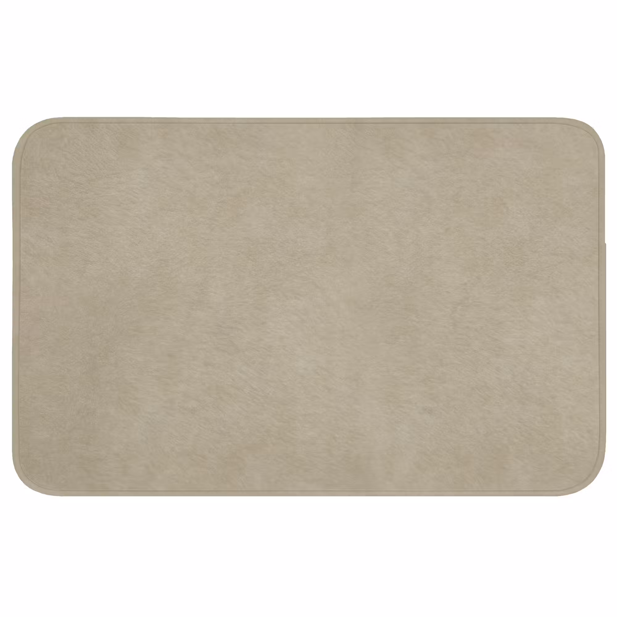 Badmat - Taupekleur - Gewolkt textuur - Natuurlijk