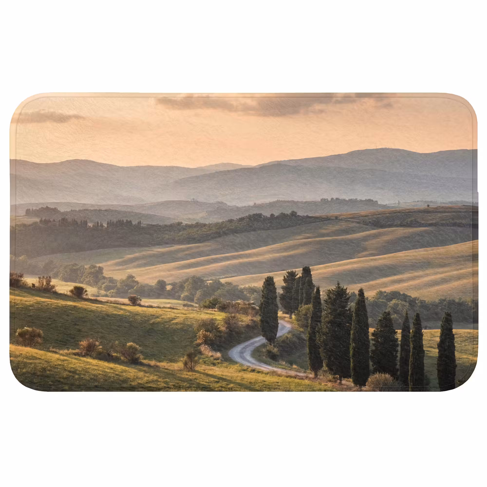 Badmat - Toscaans - Landschap - Heuvels