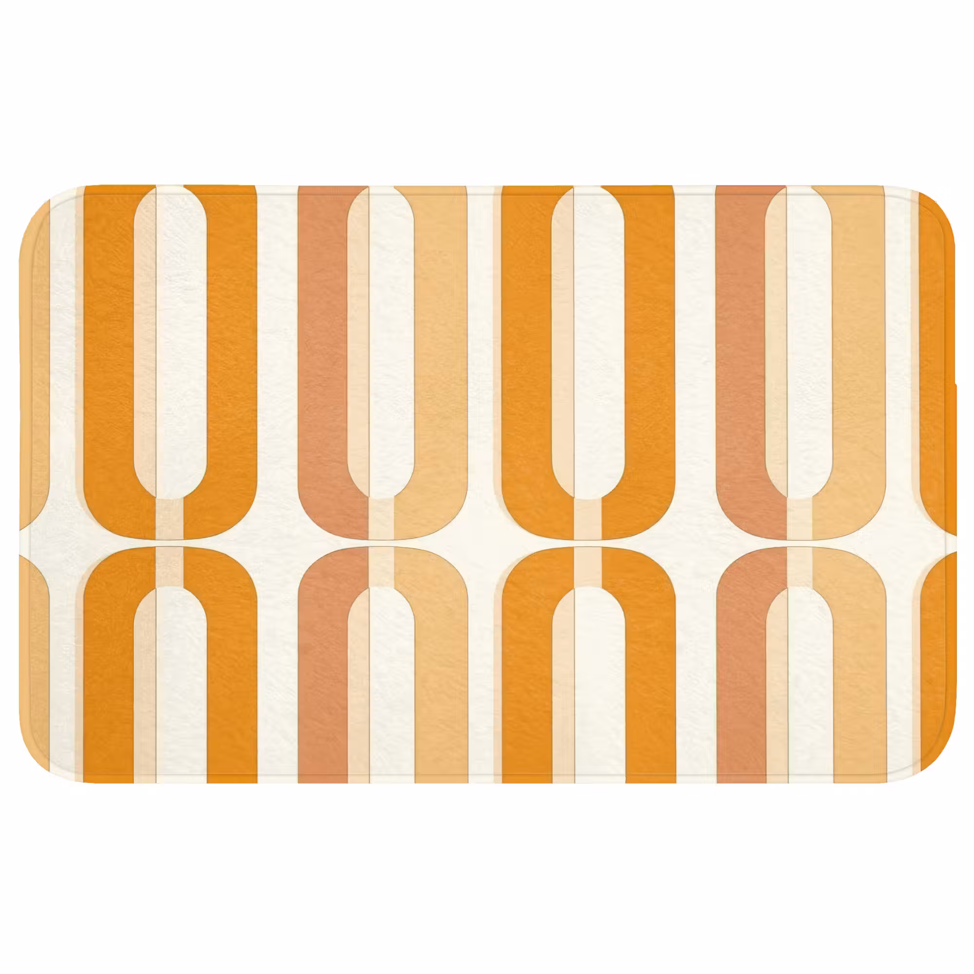 Badmat - U-vorm - Retro - Oranje