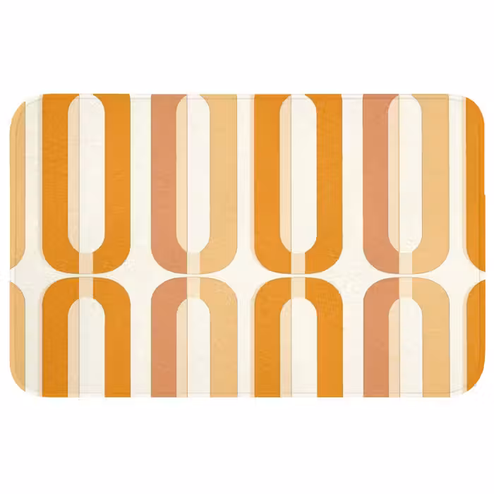Badmat - U-vorm - Retro - Oranje