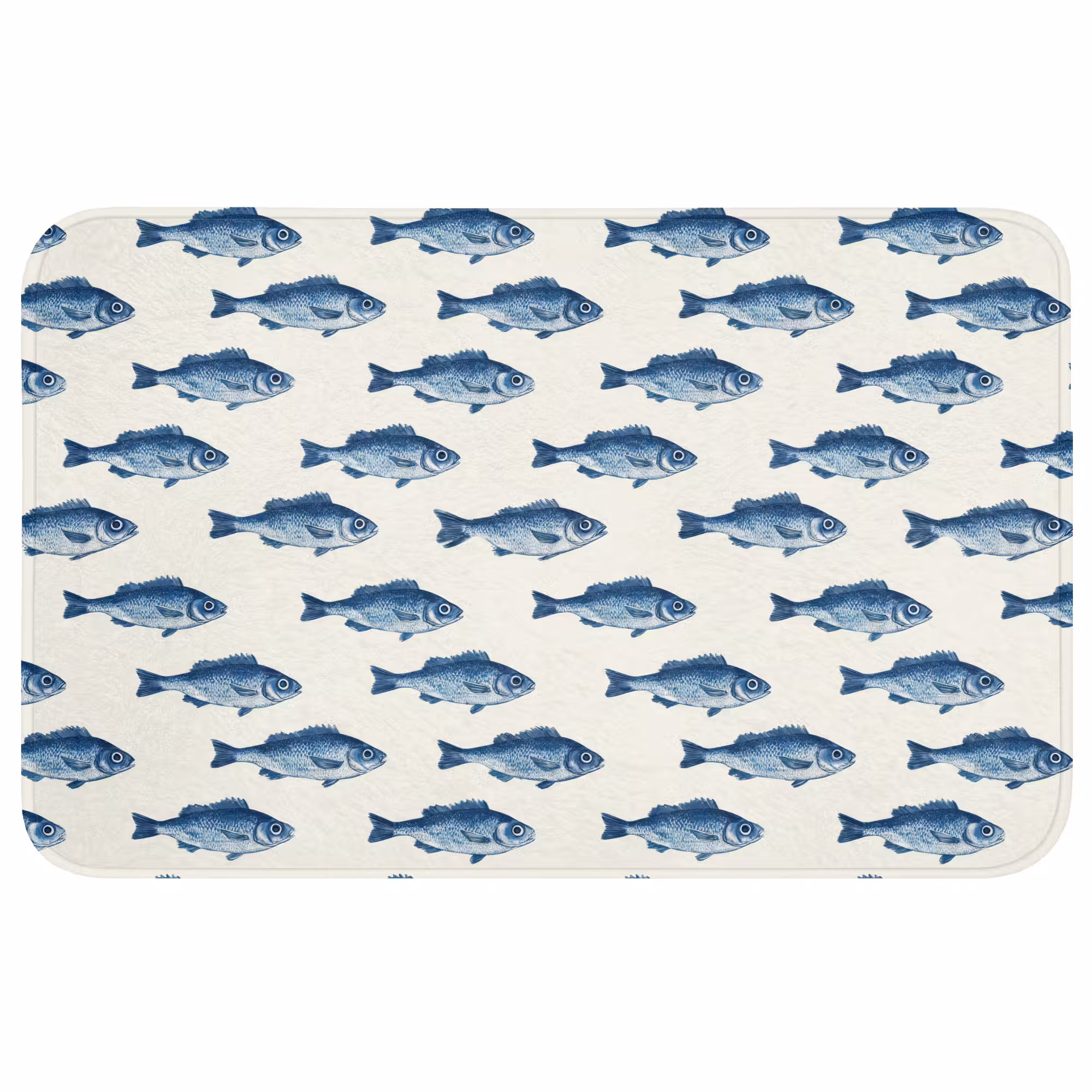 Badmat - Vis - Patroon - Blauw