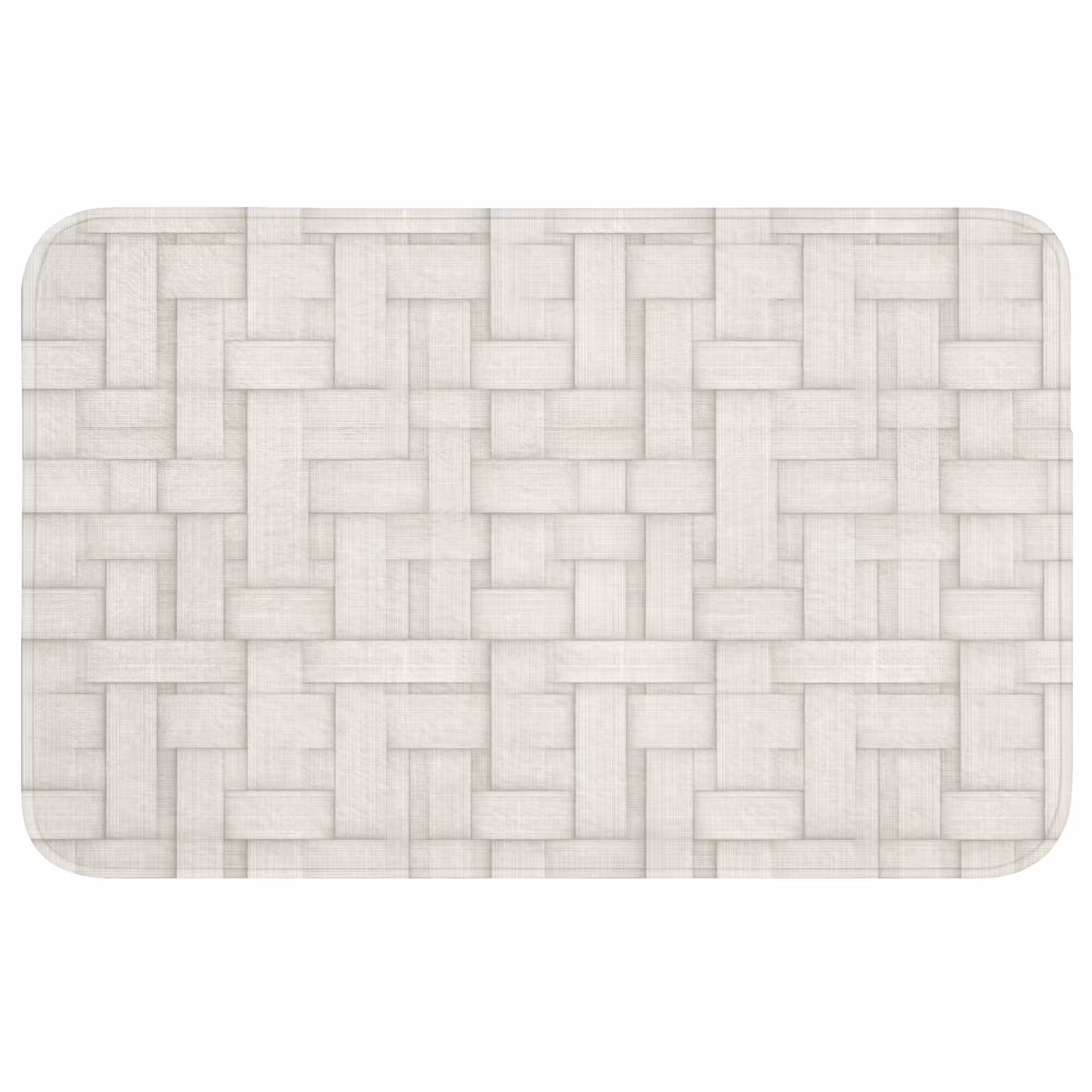 Badmat - Vlechtwerk - Banen - Beige