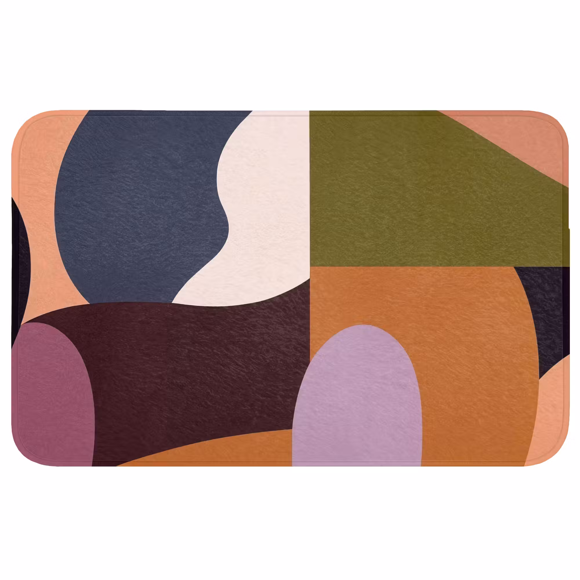 Badmat - Vormen - Abstract - Kleuren - Vierkant