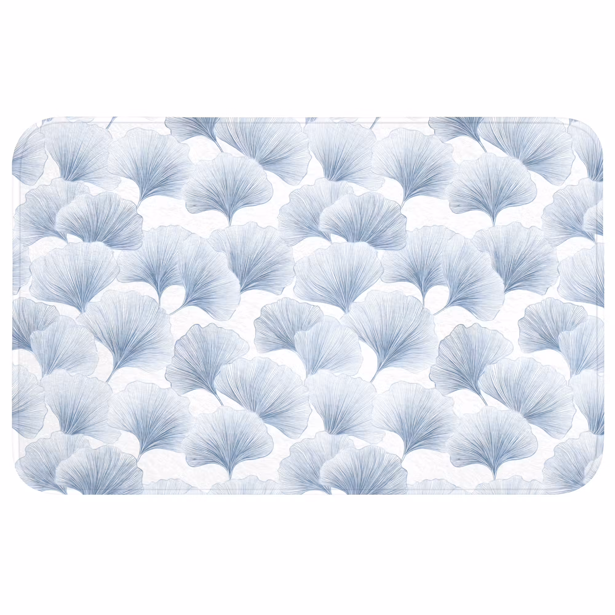 Badmat - Waaier - Modern - Blauw