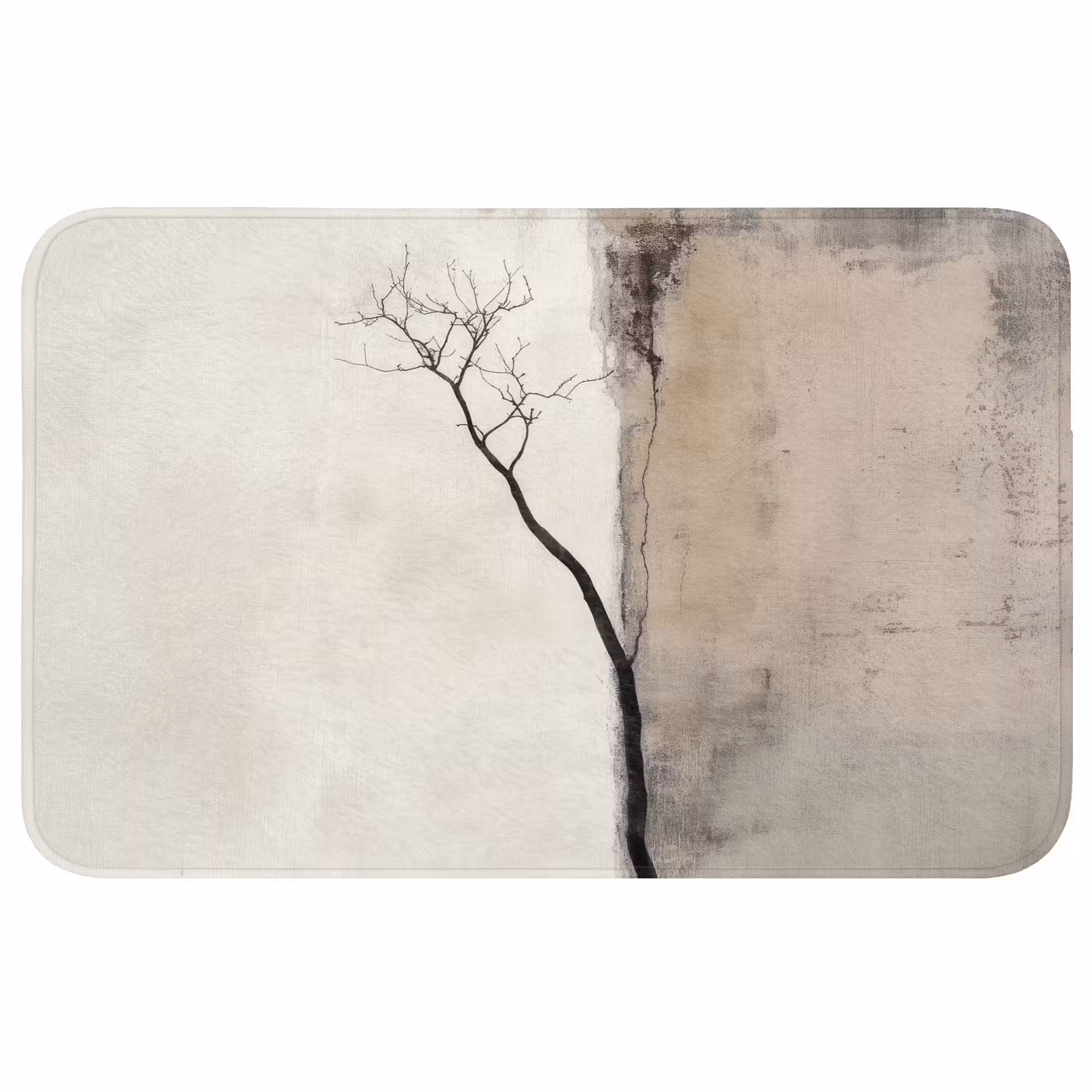 Badmat - Wabi sabi - Plant - Beige