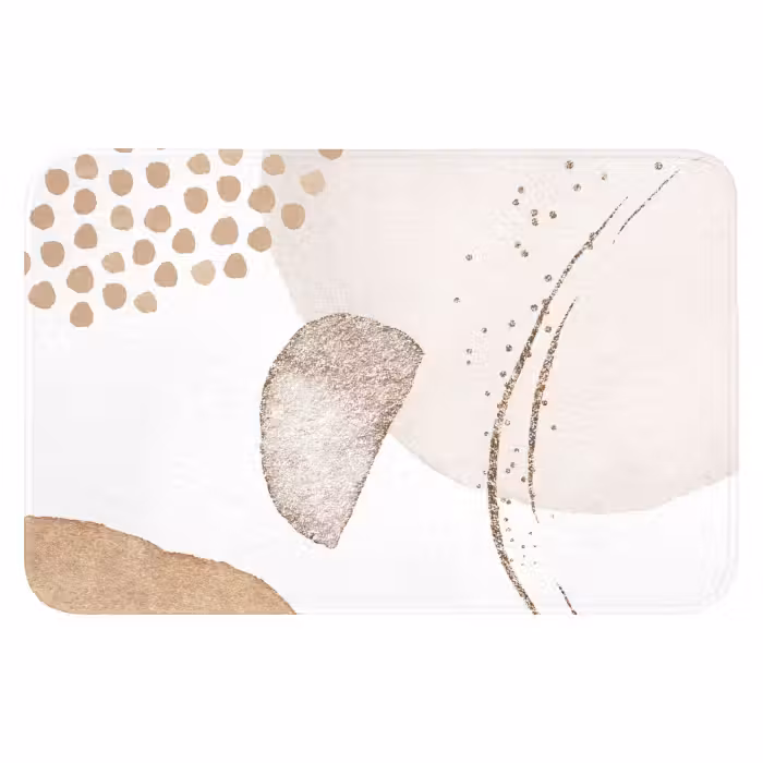 Badmat - Watercolor - Pastel - Beige - Abstract - Modern