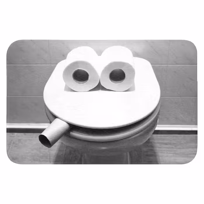 Badmat - WC - Bril - Grappig - Toilet