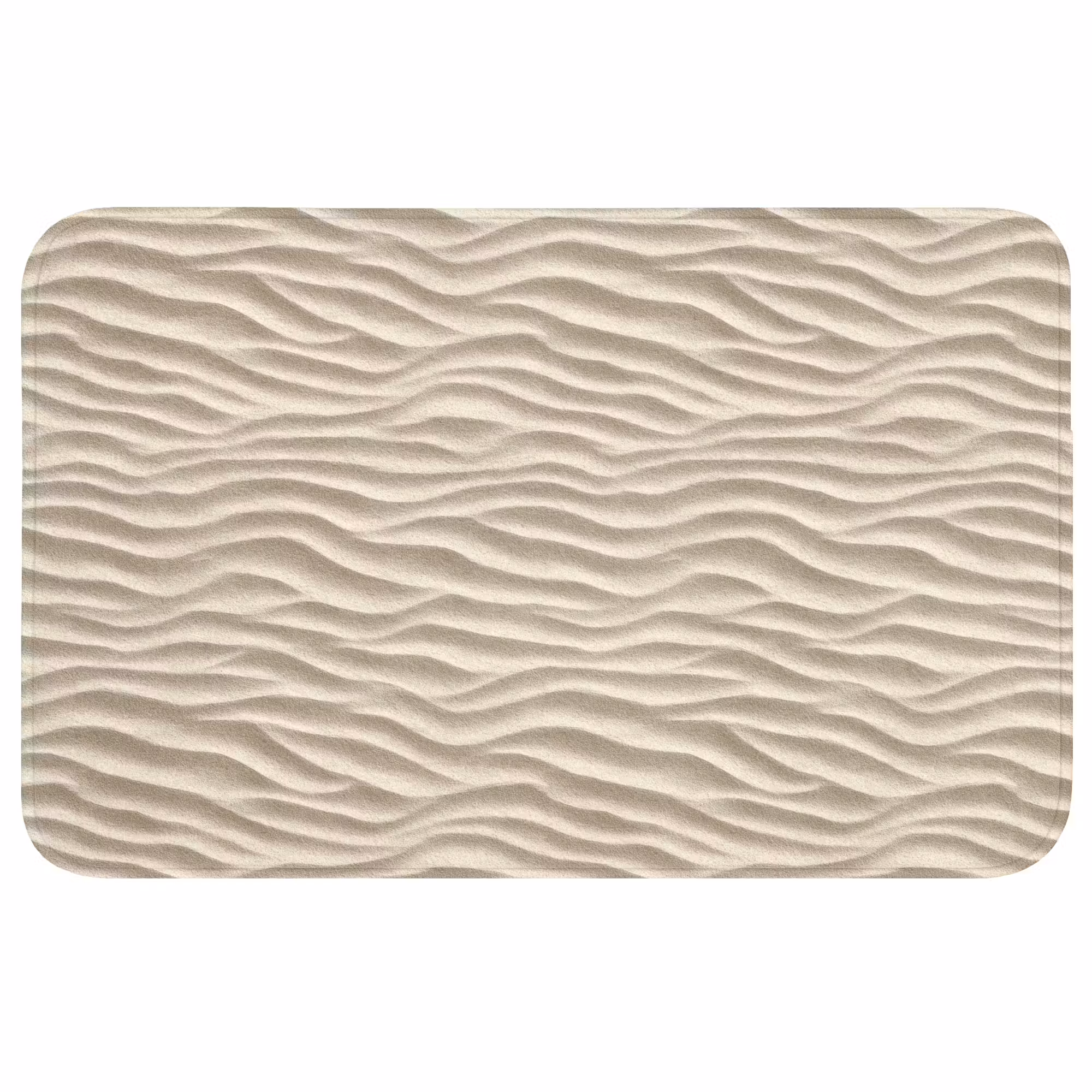 Badmat - Zand - Golven - Beige