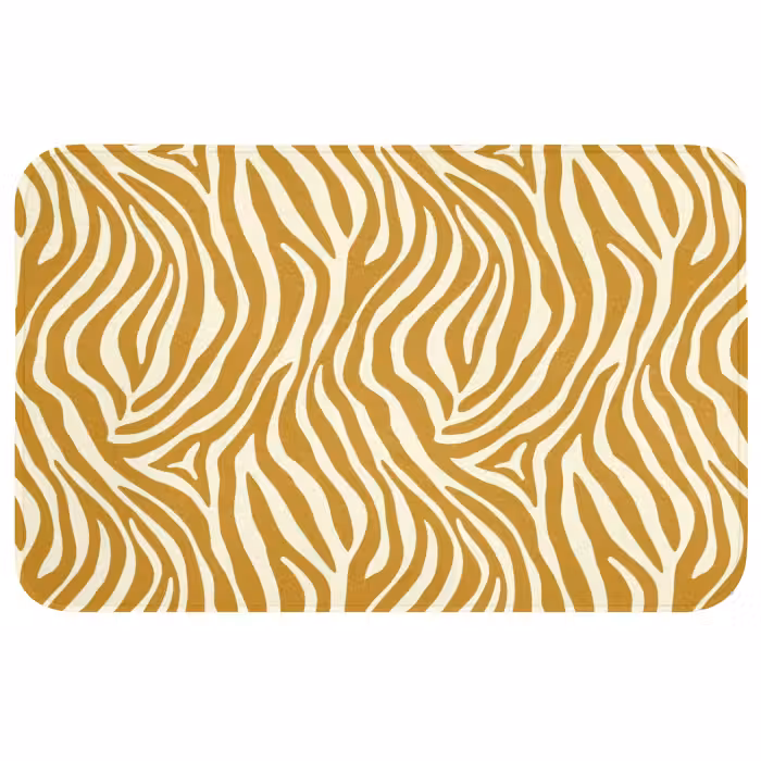 Badmat - Zebra - Klassiek - Oker - Geel