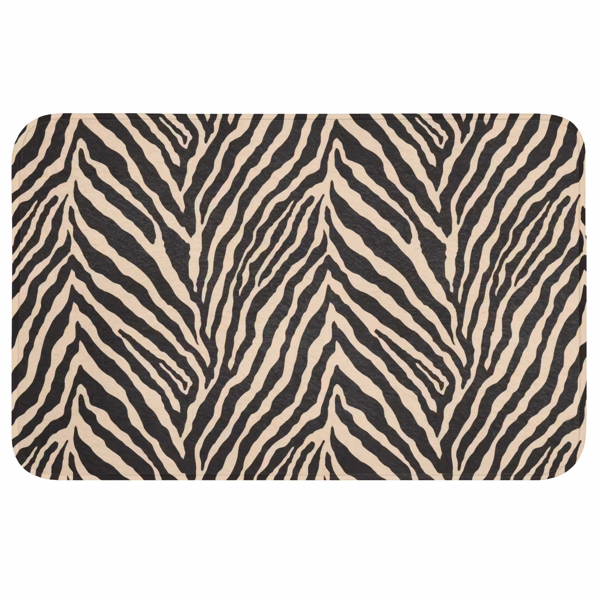 Badmat - Zebra - Klassiek - Zwart