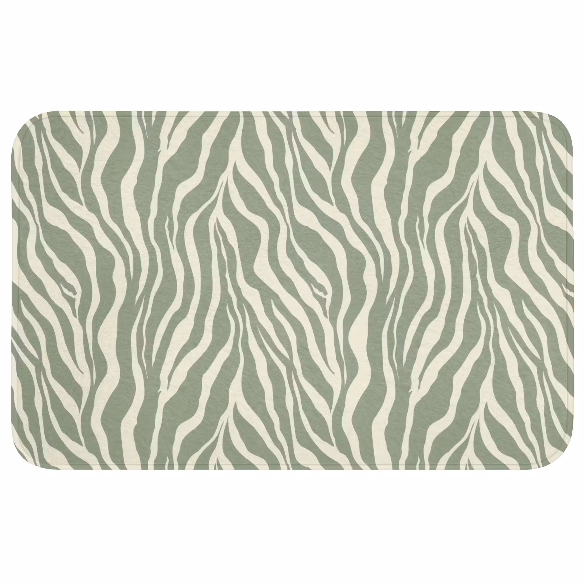 Badmat - Zebra - Motief - Groen