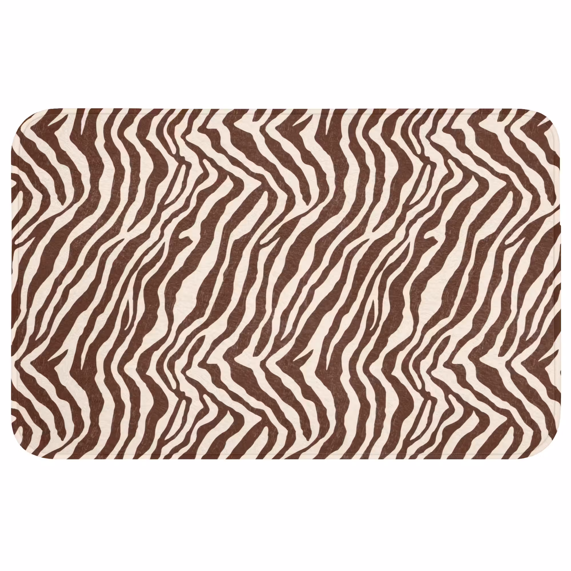 Badmat - Zebra - Patroon - Zwart - Wit