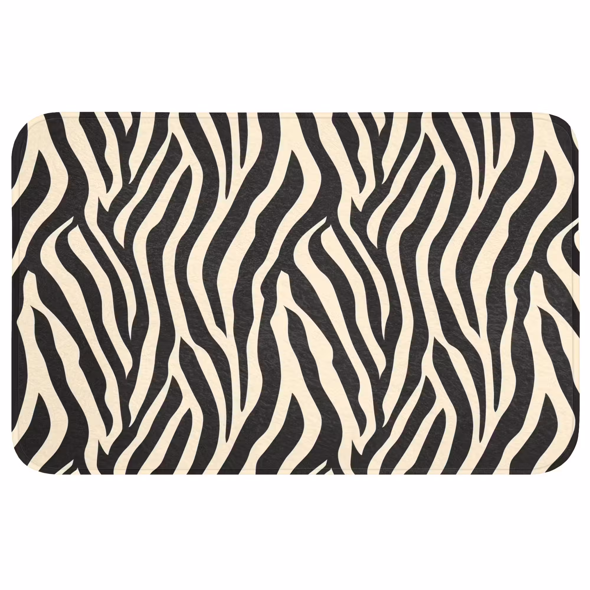 Badmat - Zebra - Print - Klassiek - Zwart