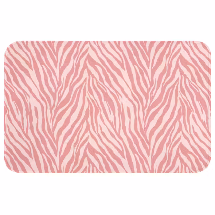 Badmat - Zebra - Print - Roze