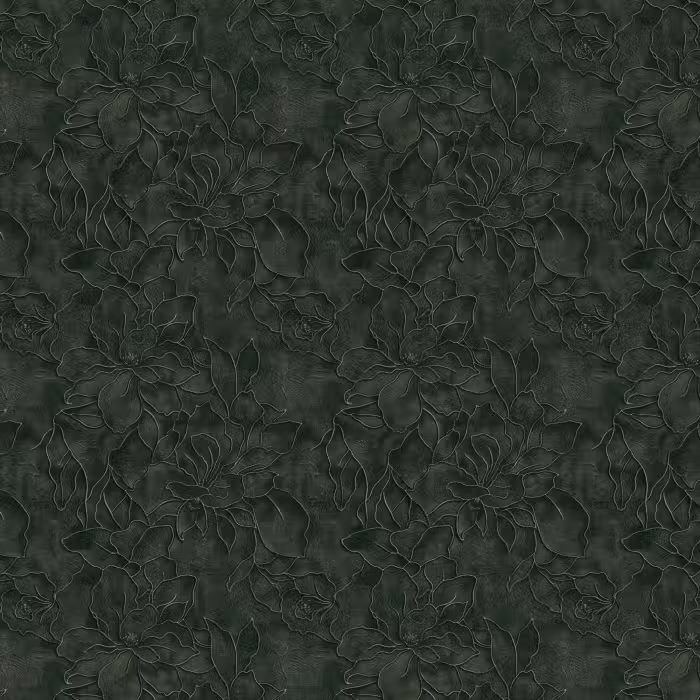 Behang - Bloemen - Lijnen - Groen