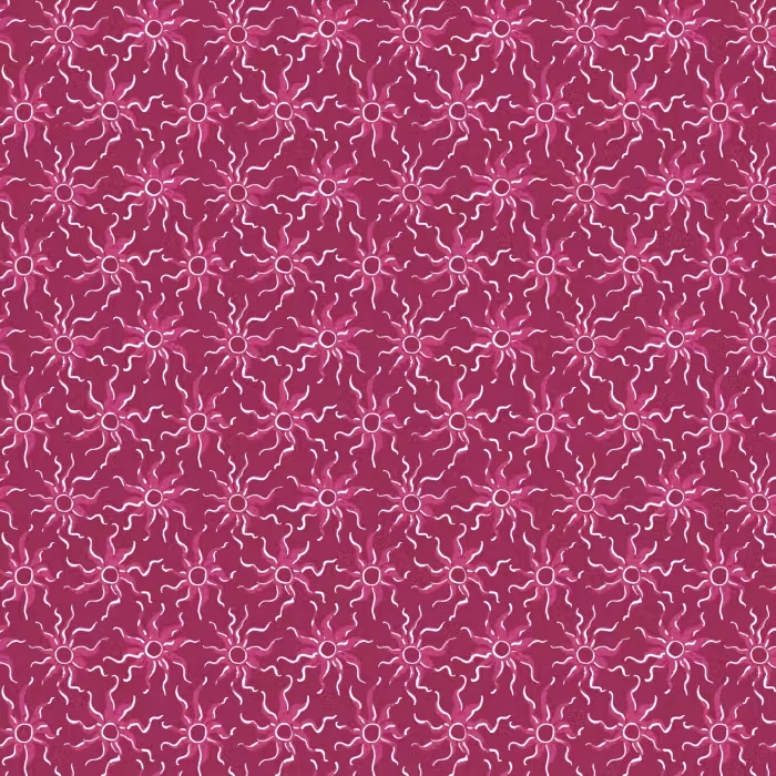 Behang - Bohemian - Zon - Magenta