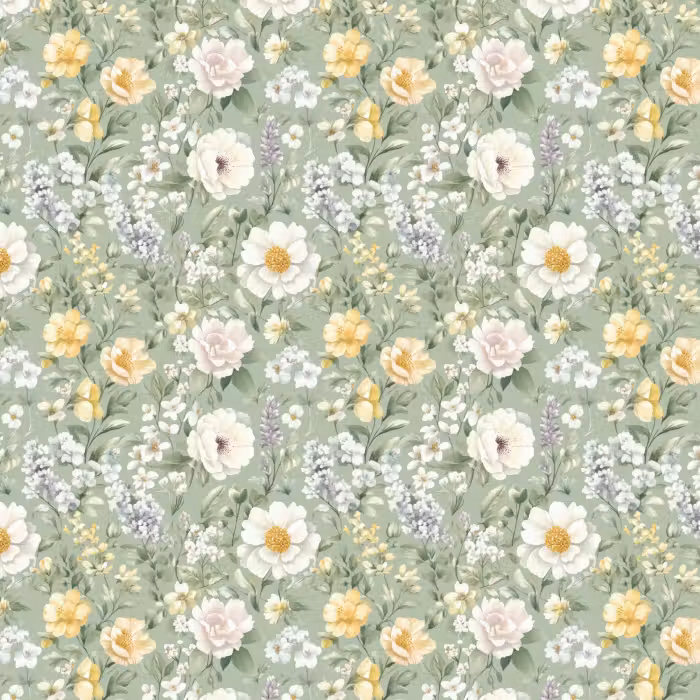 Behang - Klassiek - Bloemenpatroon - Kleurrijk