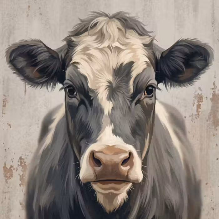 Behang - Koe - Portret - Dieren - Modern