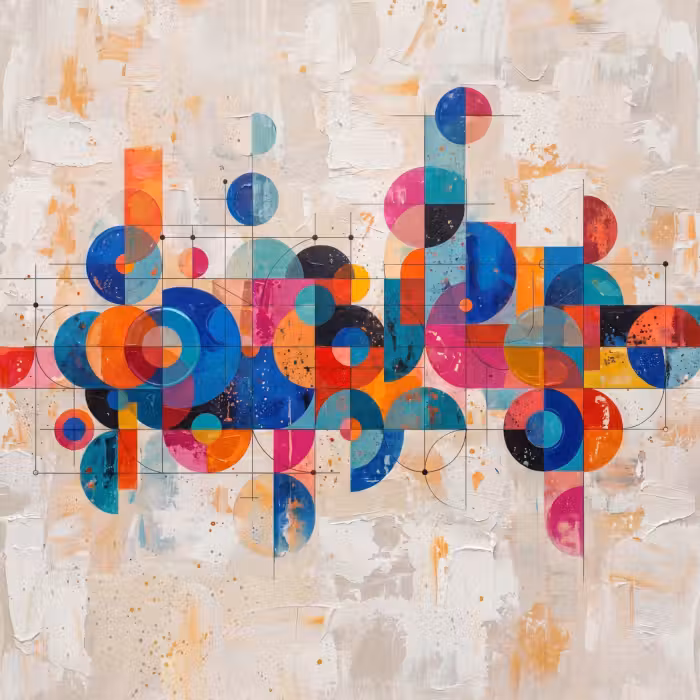 Behang - Kunst - Geometrisch - Abstract - Kleurrijk