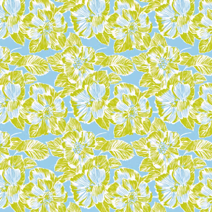 Behang - Modern - Bloemen - Groen