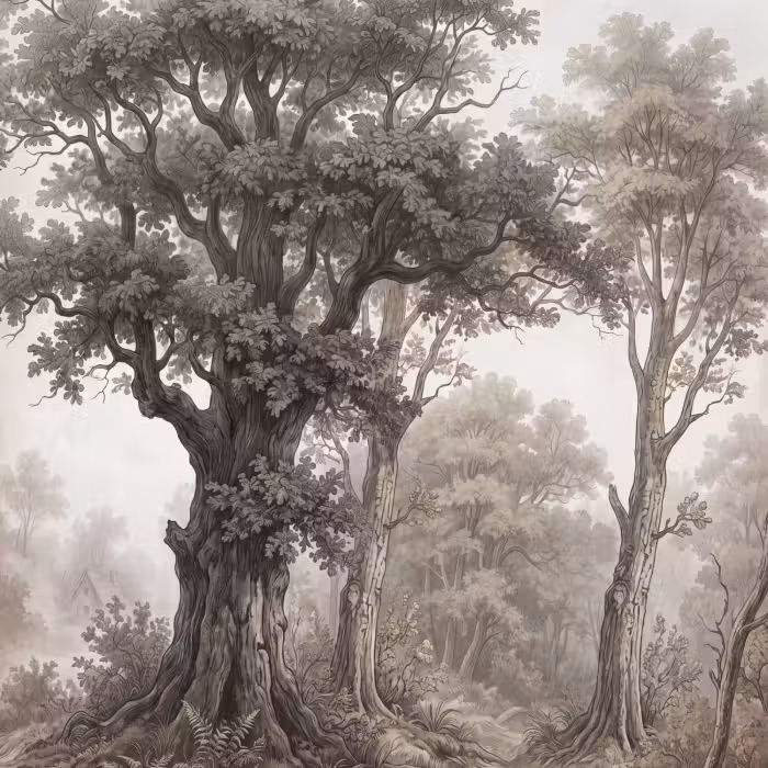 Behang - Natuur - Bos - Eik