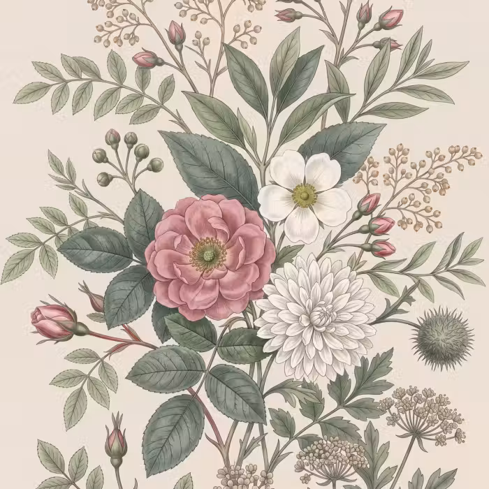 Behang - Romantisch - Design - Kleurrijk