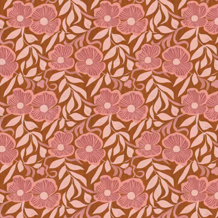 Behang - Sfeer - Bloemen - Roze