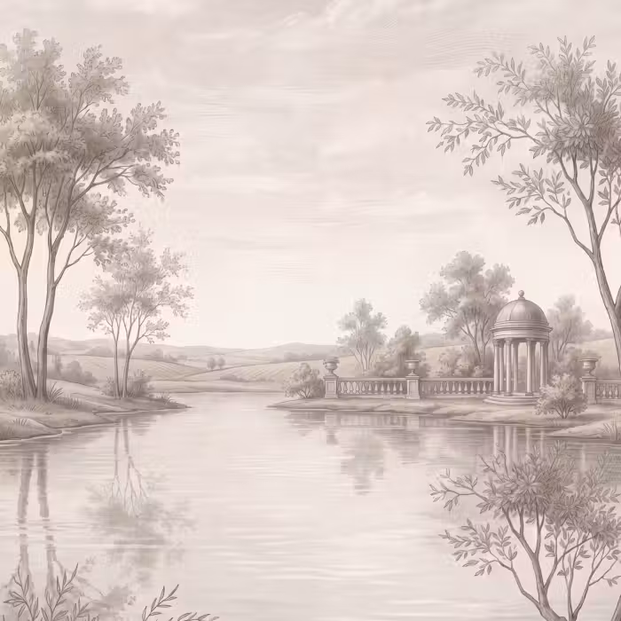 Behang - Terras - Water - Natuur - Landschap