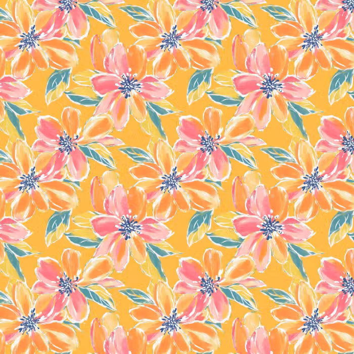 Behang - Textuur - Bloemen - Kleurrijk