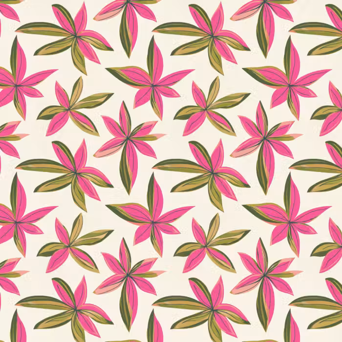 Behang - Tropisch - Bloem - Roze