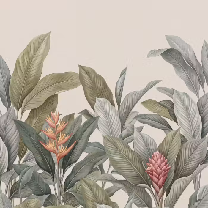 Behang - Tropisch - Planten - Modern - Groen